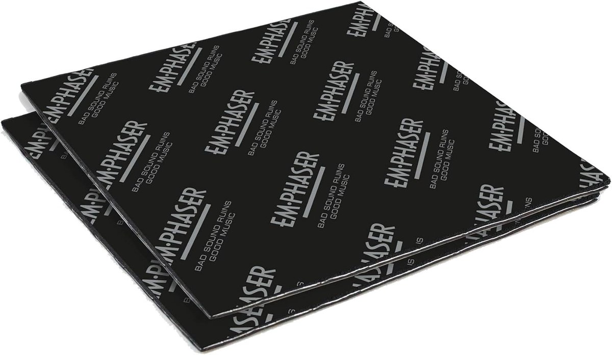 SnelShoppen - Zelfklevende Aluminium Butyl Isolatiematten voor Geluidsisolatie in Auto's, 4.5 mm, 2 Stuks 200 x 200 mm, Perfect voor Auto en Camper