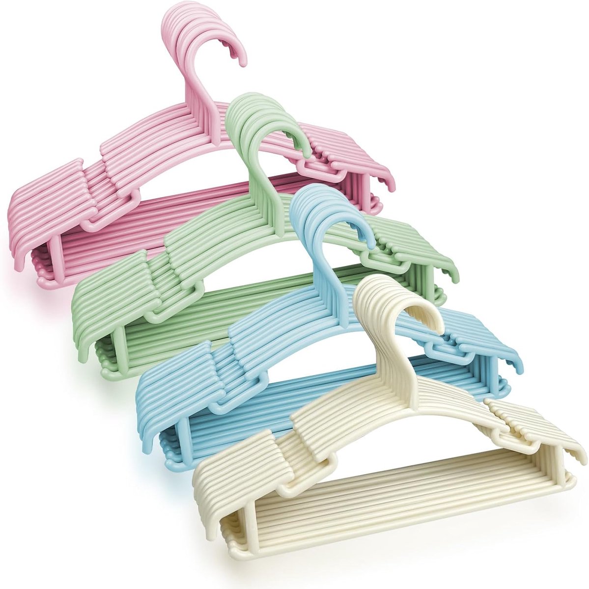 Kleerhangers voor kinderen, kinderkleerhangers van kunststof