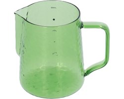 Melkopschuimkan Glas - Koffiekan Barista - Latte Art Maken - Gehard Glas - 500 ml - Groen