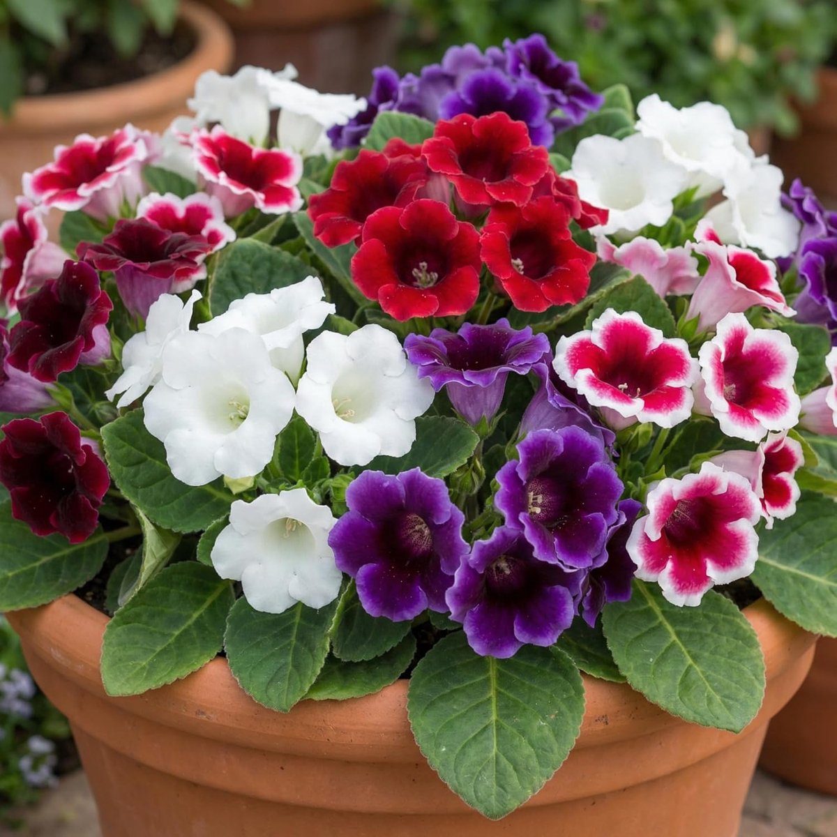 Gloxinia bollen (5 stuks) - Sinningia soorten - kleurrijke bloemen - ideaal als kamerplant - ShopVlot