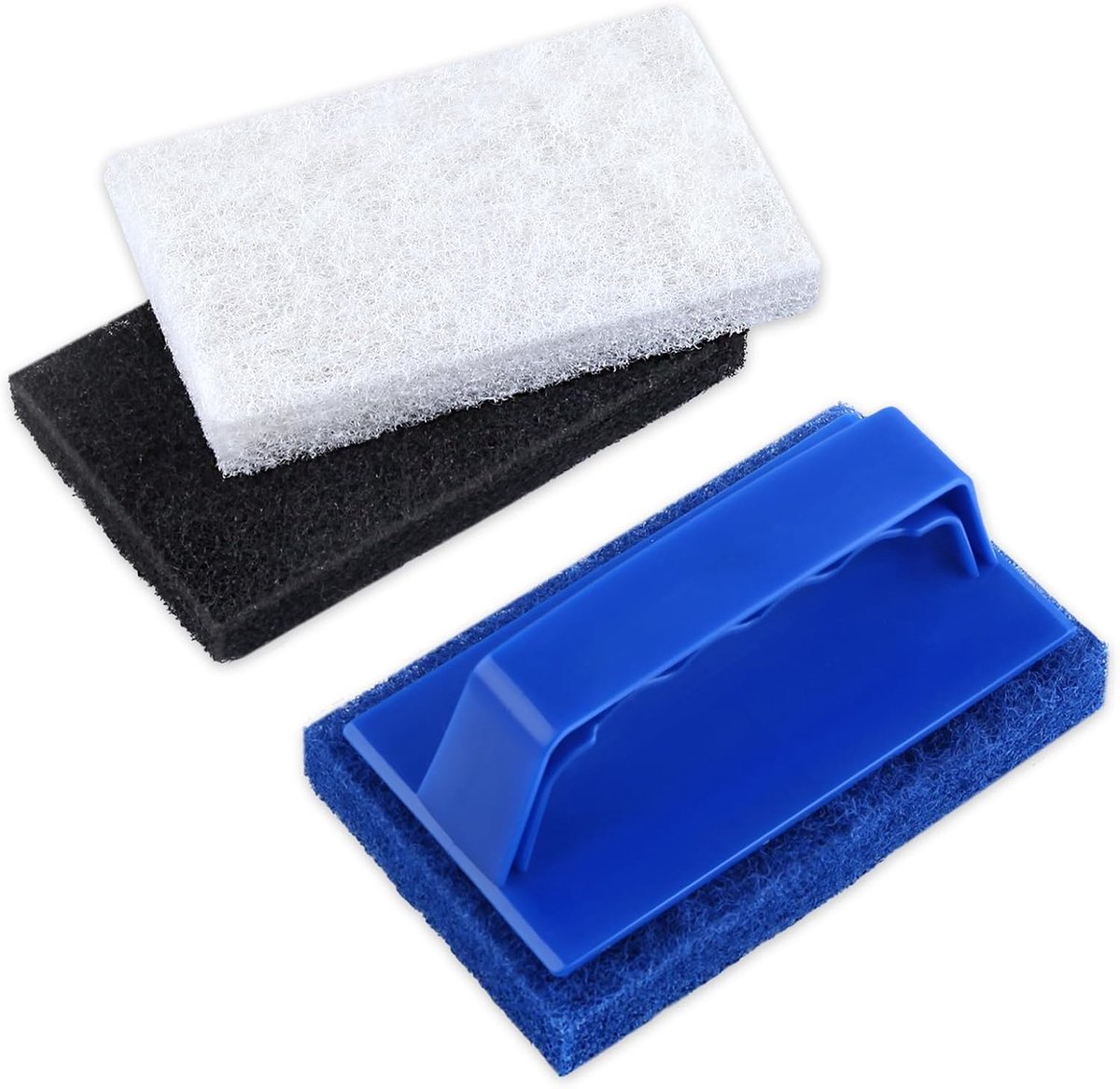 Handgreep Badschrobset 3-delig krasvrij Badkamerschuurpads met