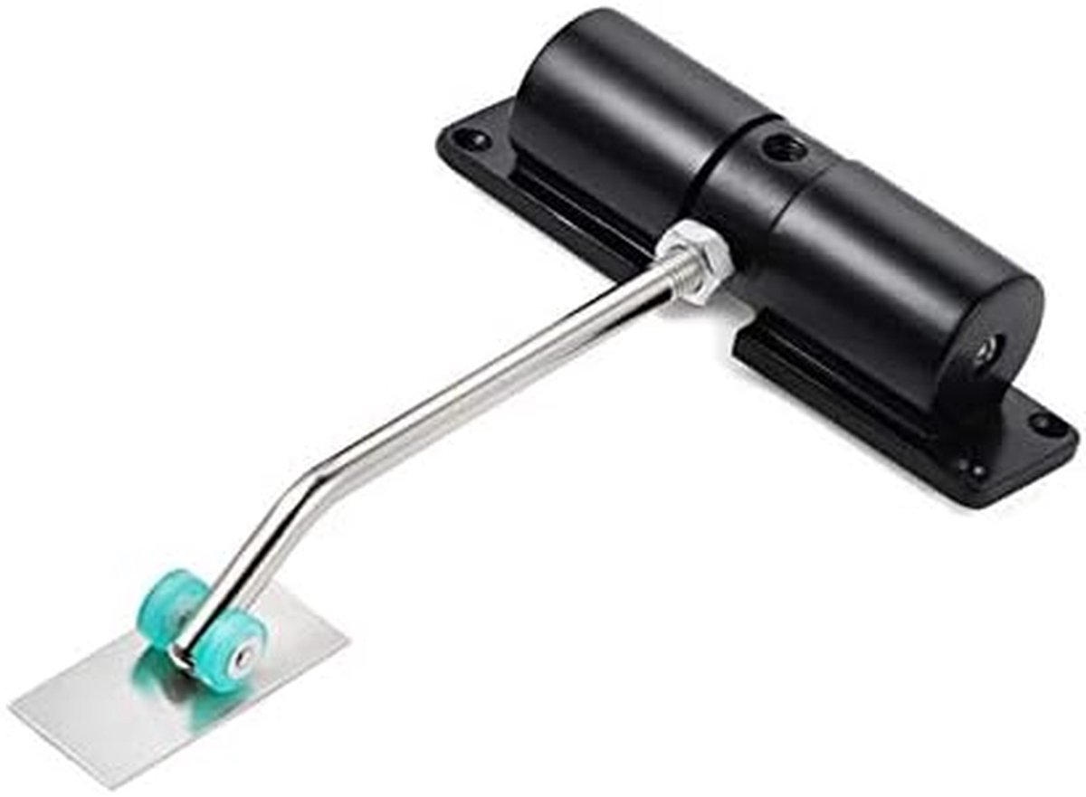 Automatische Deurcloser - Deurveer Deurdemper - Stil Sluiten - Verstelbare Sluitkracht - 20-40 kg - Zwart