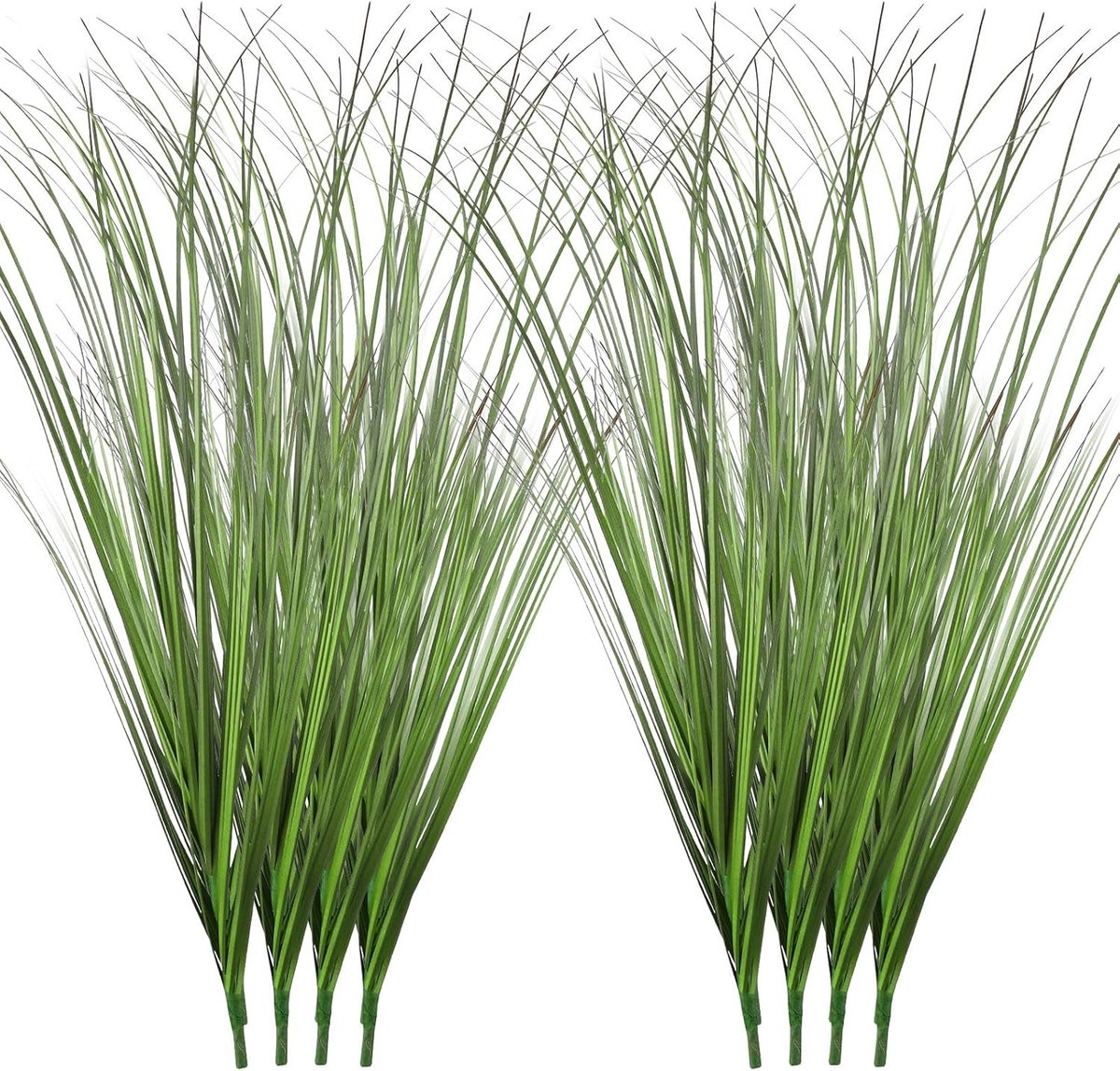 12 Bundels Kunstplanten van 50 cm - Weerbestendige en UV-bestendige Kunstgras voor Balkon, Tuin en Binnenhuisdecoratie