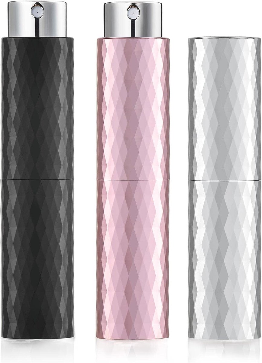 8 ml aluminium parfumverstuiver, navulbaar, leeg