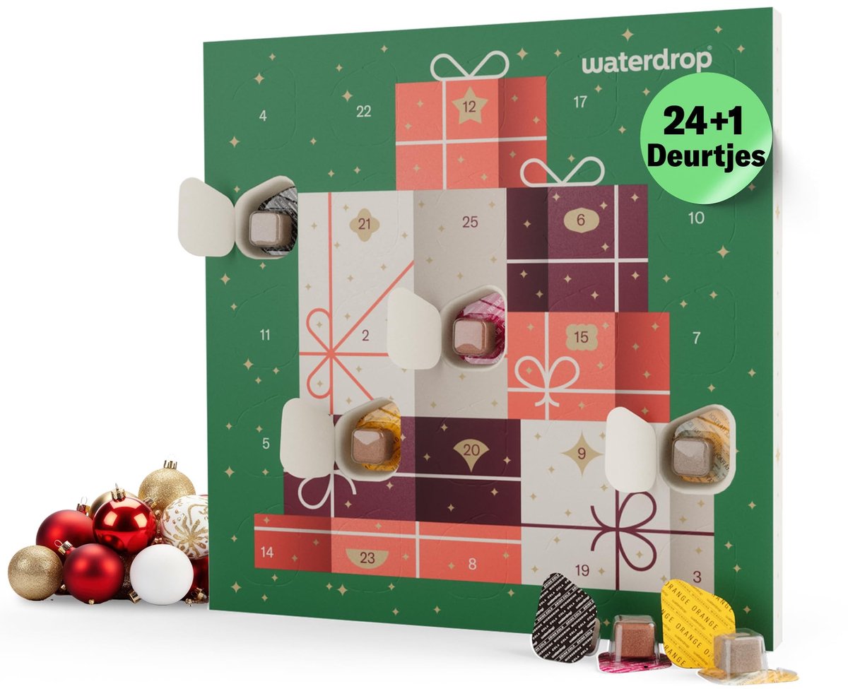 Omgoods - waterdrop Advent Calendar 2025 - 25 Suikervrije Hydratatietabletten met Smaak