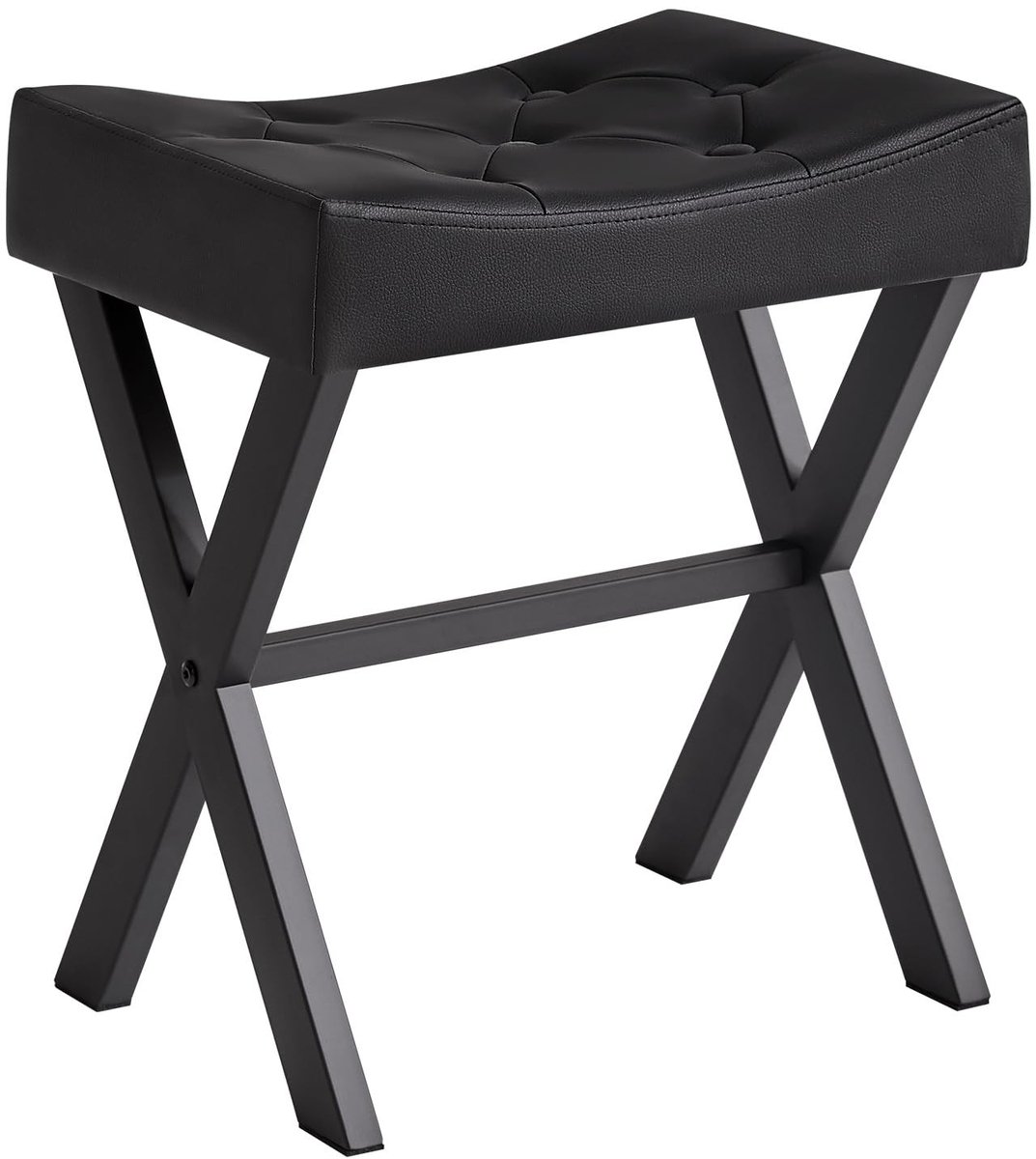 Omgoods - Multifunctionele Vanity Makeup Tafel met U-vormige Poef - Zwart