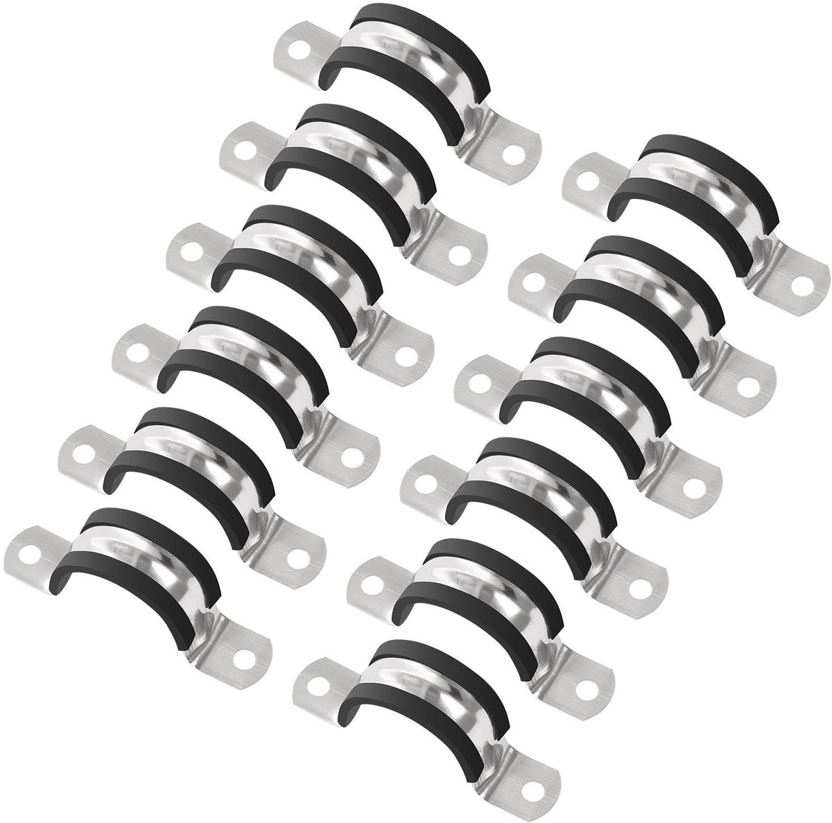 Omgoods - 12pcs U-vormige Kabelklemmen - Vibration Damping Hose Clamp
