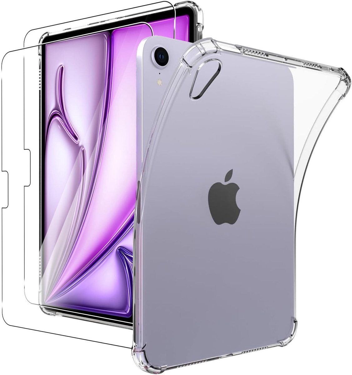Omgoods - Beschermcase voor iPad Air 11 (2025) - Schokbestendige TPU met Glas