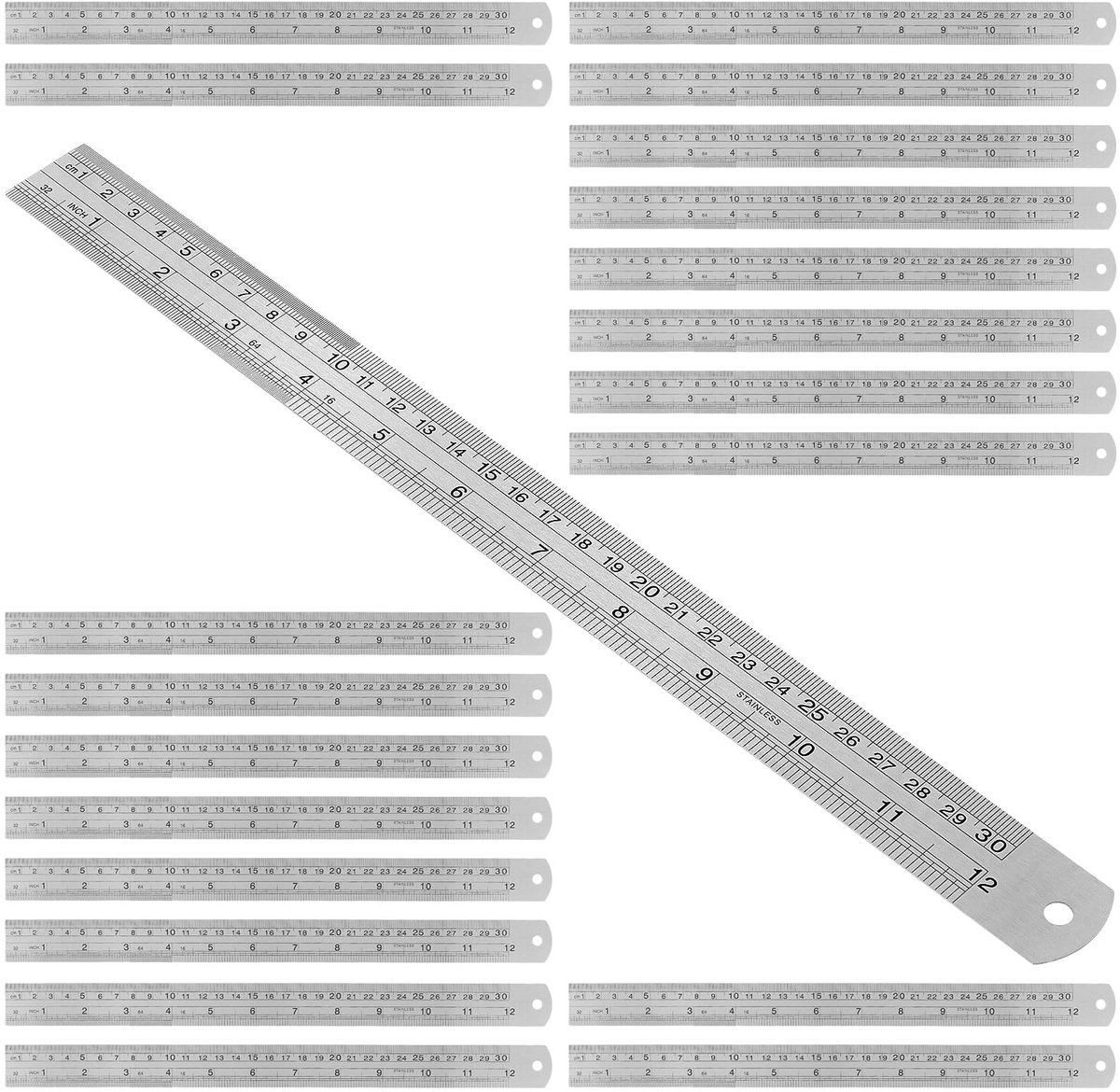 Omgoods - Set van 40 Stuks Linialen - 30 cm
