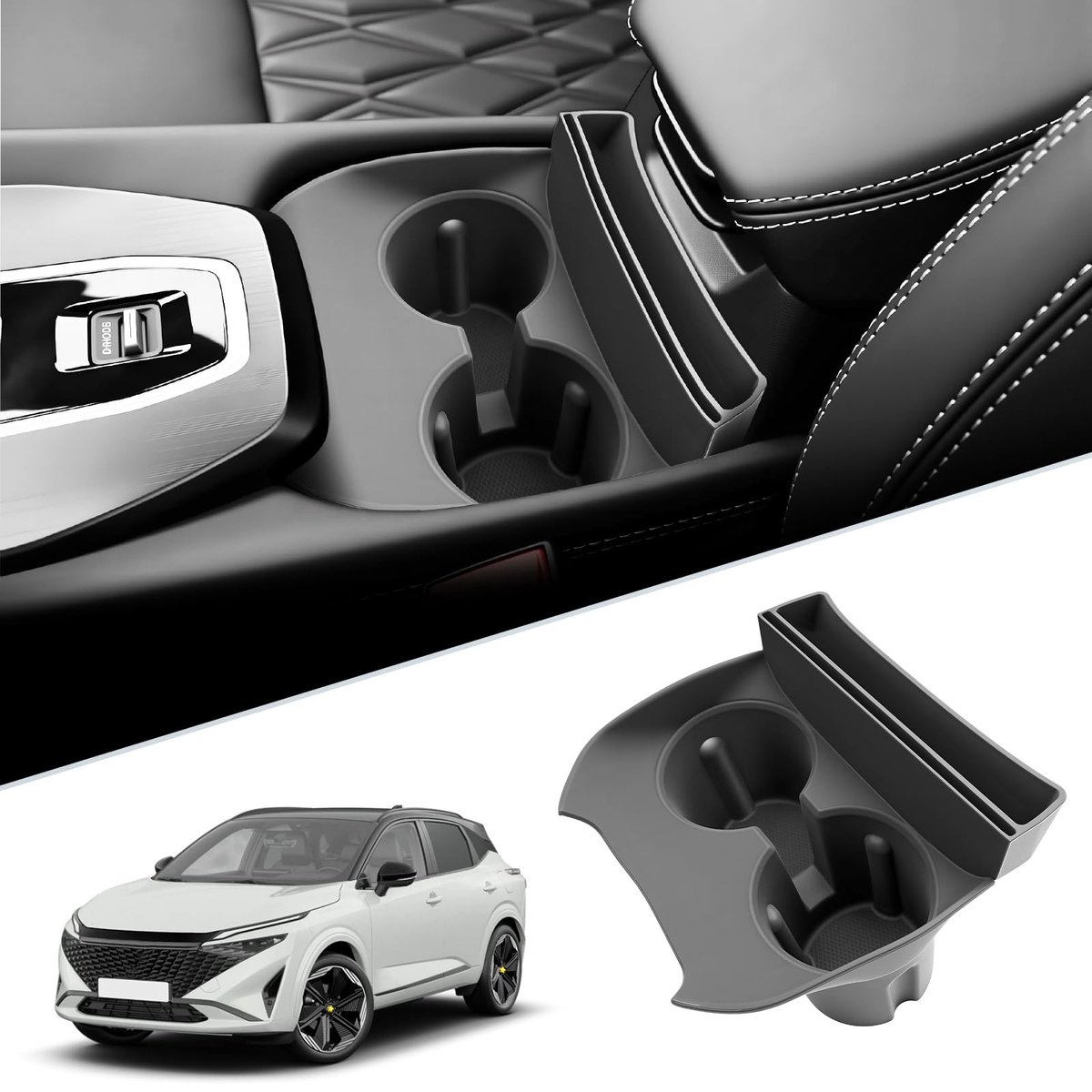 Omgoods - Center Console Bekhouder voor Nissan Qashqai J12 e-Power 2021-2025