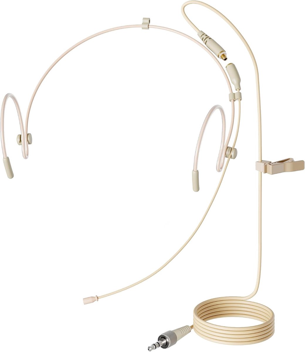 headset/headwear-microfoon JK MIC-J 071S voor Sennheiser Draadloos Systeem - Omnidirectionele Mic - Super Lichtgewicht & Creatief Ontwerp & Kleinste Cartridge