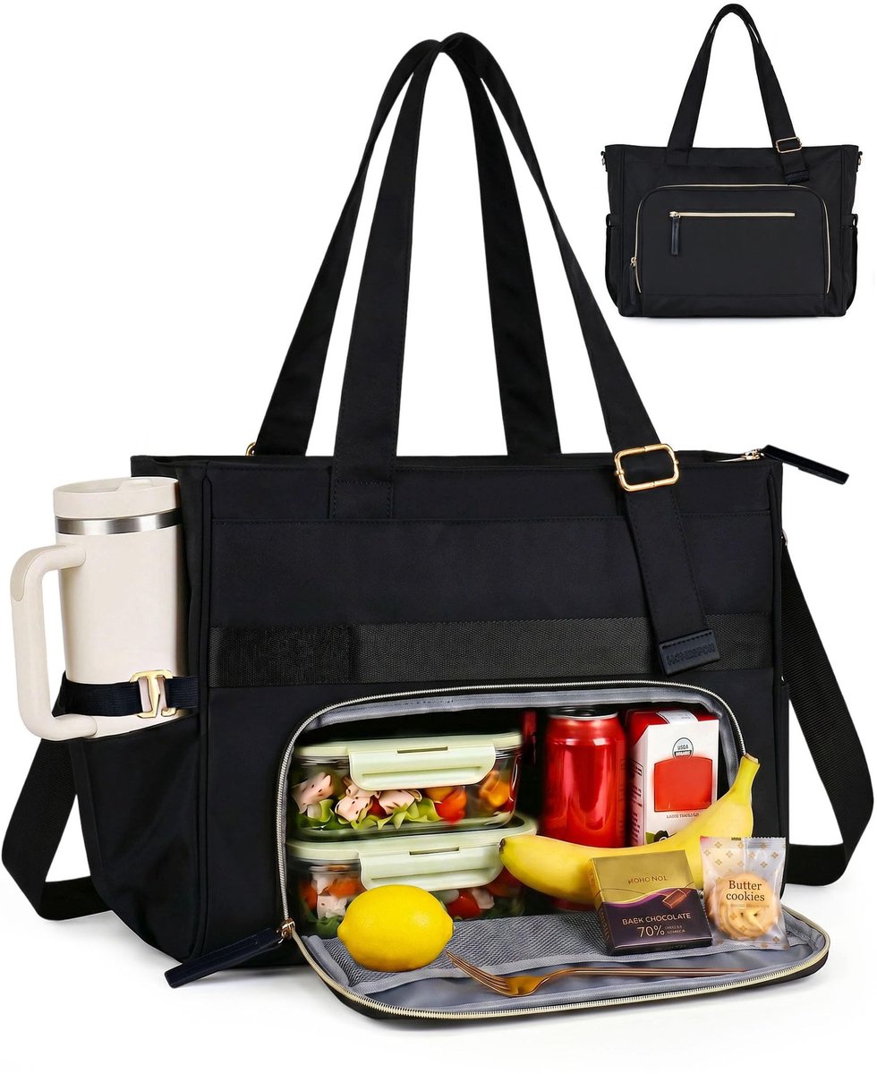 Omgoods - Dames Lunch Bag met Laptop Compartment en Isolatie