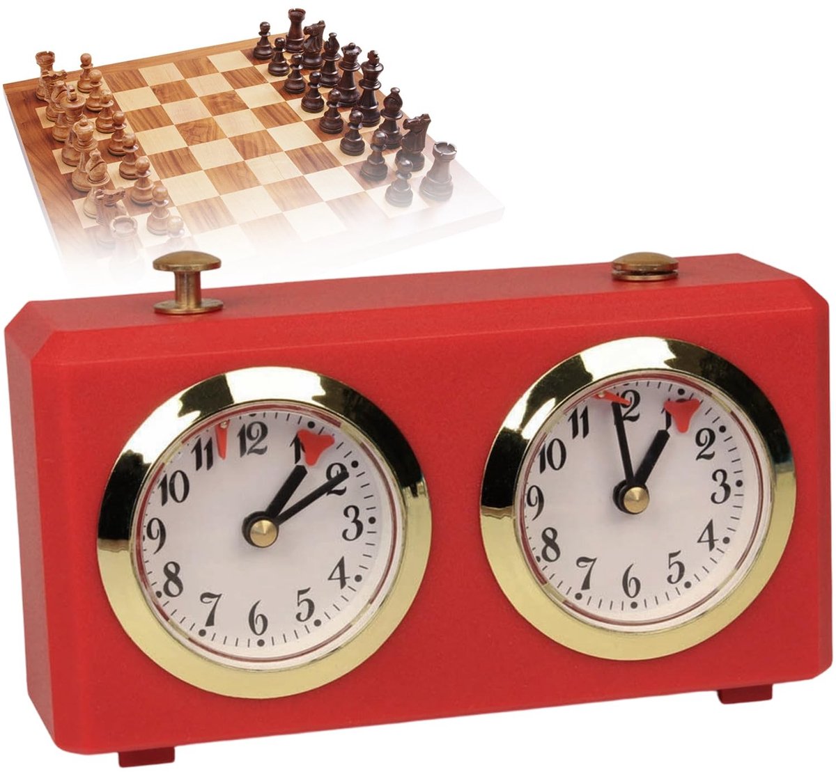 Omgoods - Schaak Klok - Analoge Mechanische Countdown Timer voor Toernooien