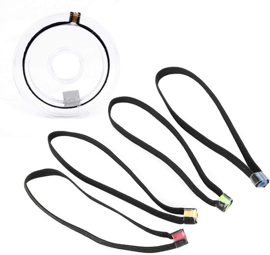 4 Stuks Lichtgewicht Vissnoer Spool Ring voor Vliegvissen, Elastisch Tippet Accessoire voor Visgerei en Hengelsport van Merkloos — afbeelding 5