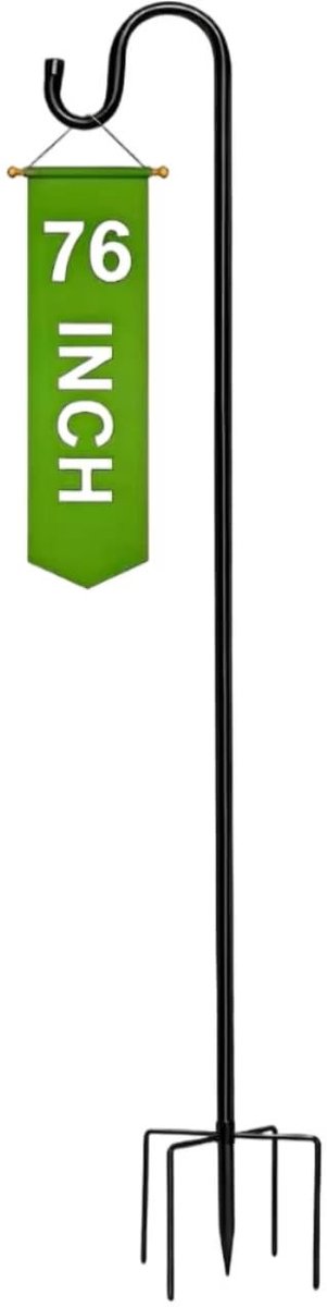 Omgoods - Herdershaken 193 cm - 5-Poten Bodembasis voor Tuindecoratie en Vogelhuisjes
