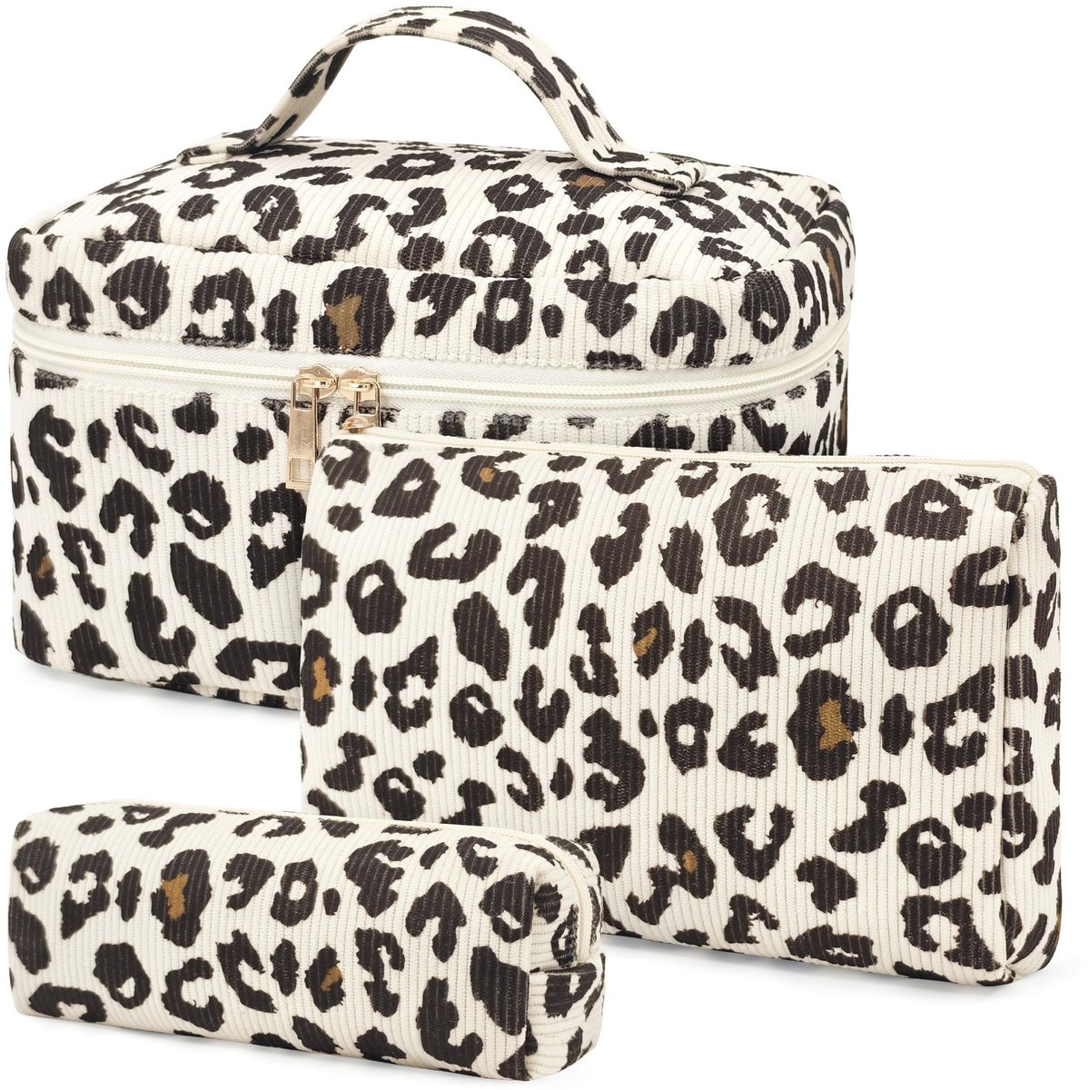 Omgoods - 3-delige Make-up Tas Set voor Vrouwen - Toilettas en Cosmetica Organizer