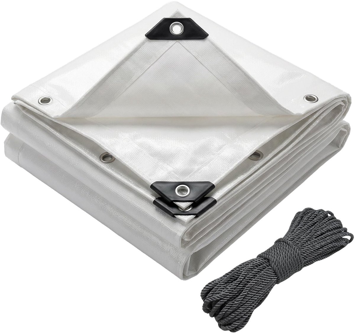 Omgoods - Waterdichte Tarpaulin, 180 g/m², 4 x 6 m, Wit