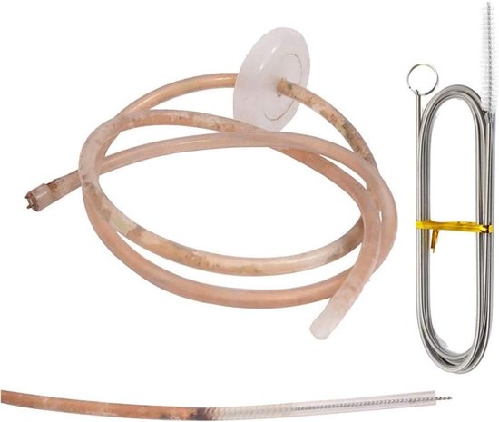 afvoerborstel, 150 cm, flexibele reinigingsborstel voor buizen met smal afvoergat, multifunctionele reinigingsborstel, slangborstel, afvoerreiniger, spiraalafvoer, koelkastborstel — afbeelding 3