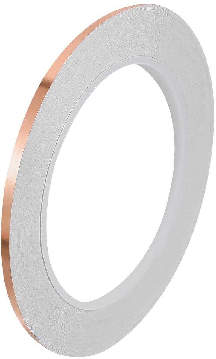 Koperband 0,12 inch x 21 meter dikke koperfolie tape eenzijdig