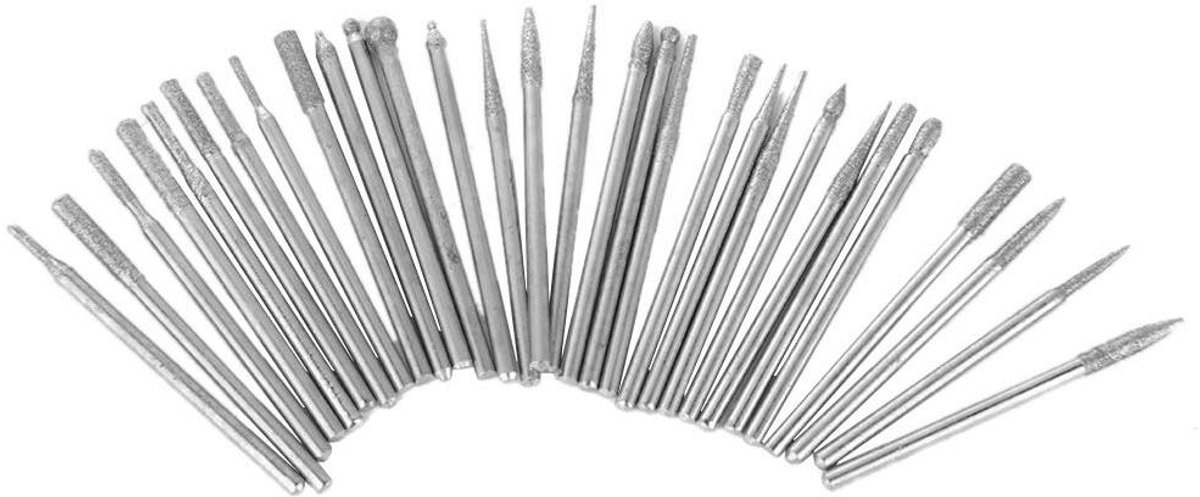 Siergereedschap Boren Set - Graveerbits Diamant - Glas Jade Bewerken - Hoge Hardheid Metaal - 30 Stuks - Niet gespecificeerd