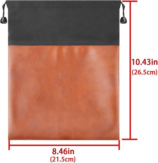 hoofdpochet, universele bescherming voor koptelefoons, draagbare reis-/beschermtas, compatibel met Bose QC Ultra/45/35/25, Beoplay H9i/8/6/4/2, AKG Y500, Y50BT (Bruin) — afbeelding 2
