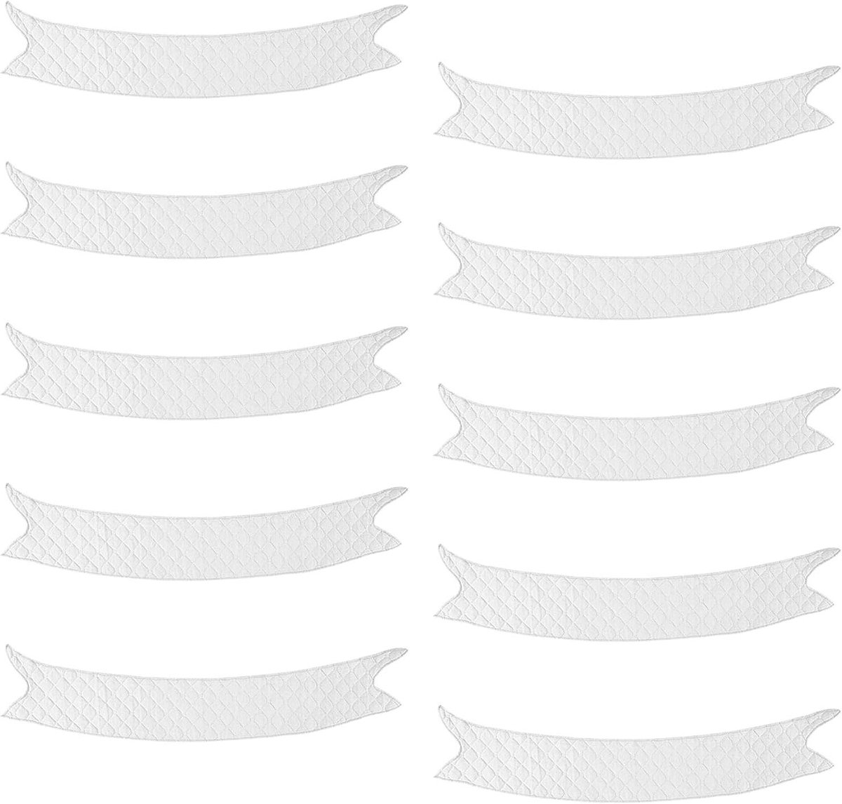 Onderarm Zweetpads - Zweetabsorberende Pads - Comfortabel Zweet Beheersen - Herbruikbaar en Wasbaar - 10 stuks - Wit