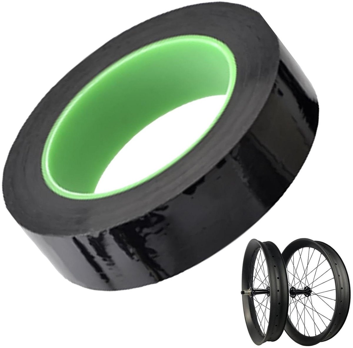 Tubeless Velglint - Velg Tape Band - Fietsen Repareren - Naadloze Bescherming - 50m x 25mm - Zwart