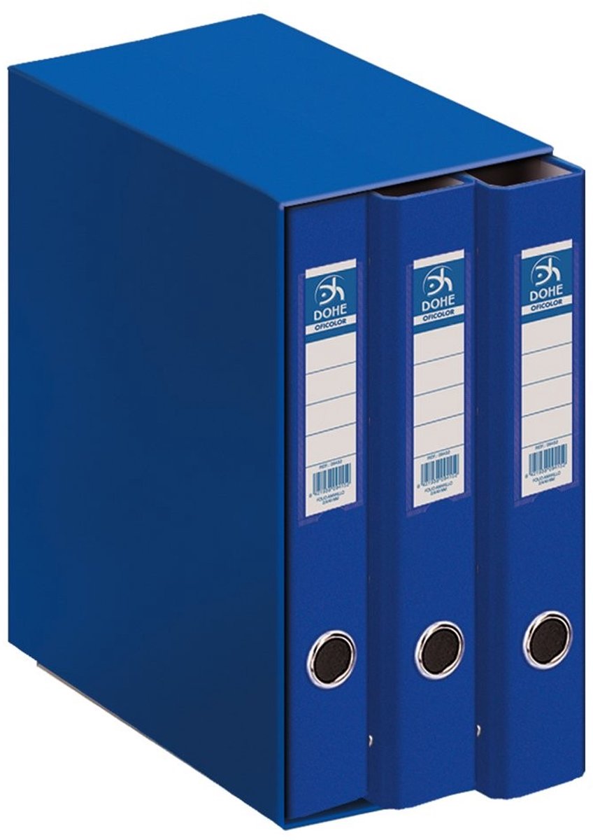 Omgoods - Oficolor Module met 3 Folders - Folio Blauw