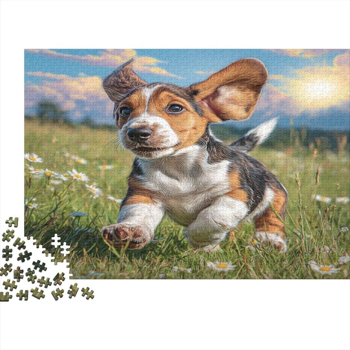 Puzzel 1000 Stukjes - Legpuzzel Familiespel - Ontspannen Entertainment - Duidelijke Scheidingslijnen - 38x26cm - Kleurrijk