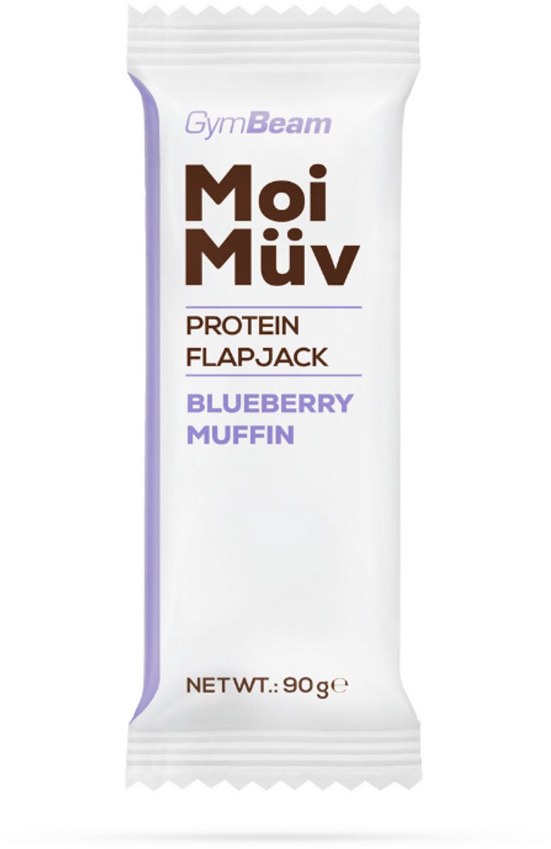 GymBeam MoiMüv Eiwit Flapjack 90 g bosbessenmuffin