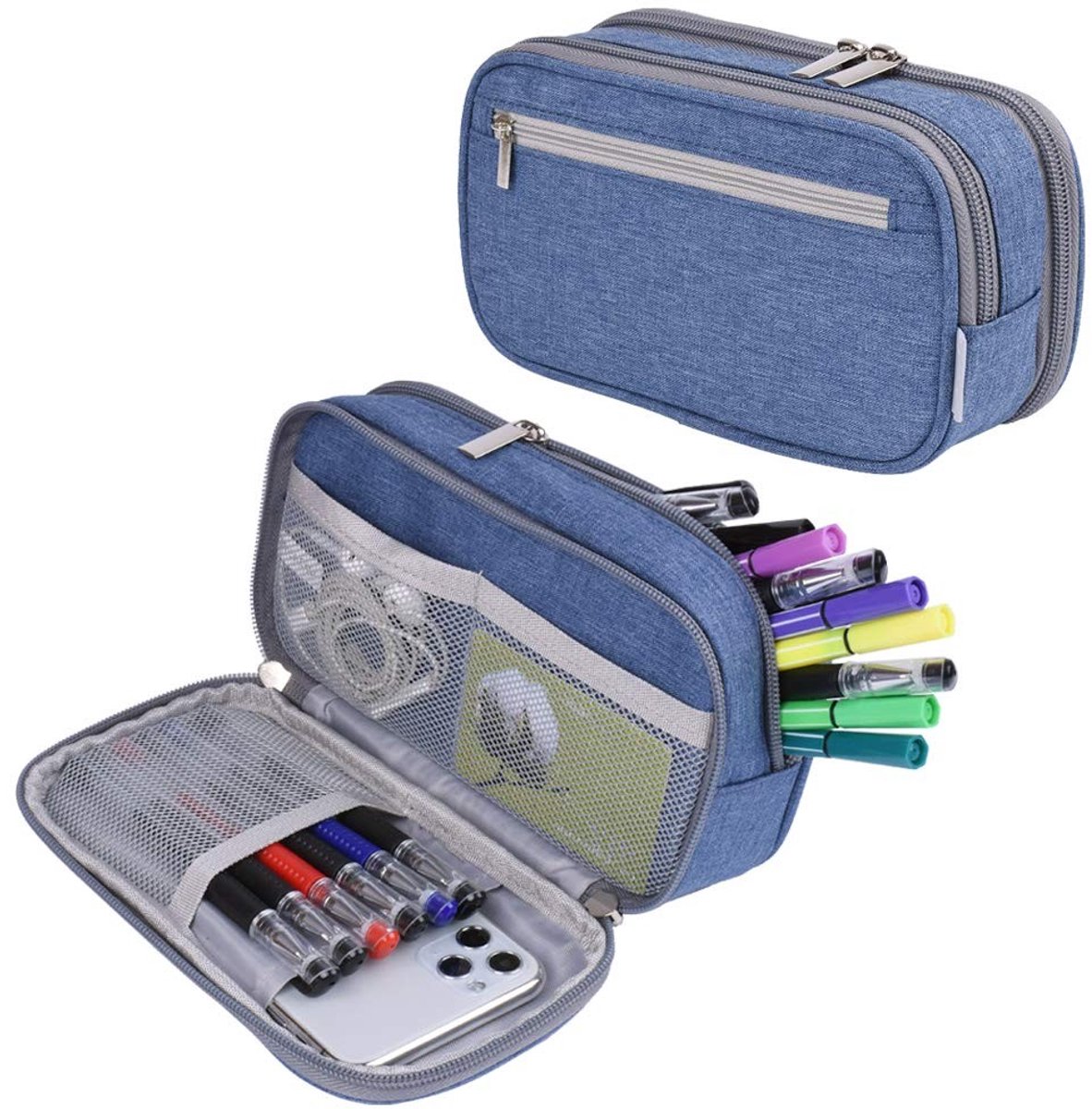 Omgoods - Grote Pennenhouder - Multifunctionele Opbergcase voor School en Kantoor
