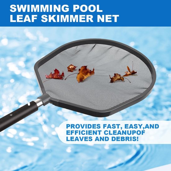 Zwembad Schepnet, Zwembad Skimmer met Ultrafijn Net, Zwembad Mesh Kop compatibel met standaard telescoopstangen, voor zwembad, vijver, aquaria — afbeelding 2