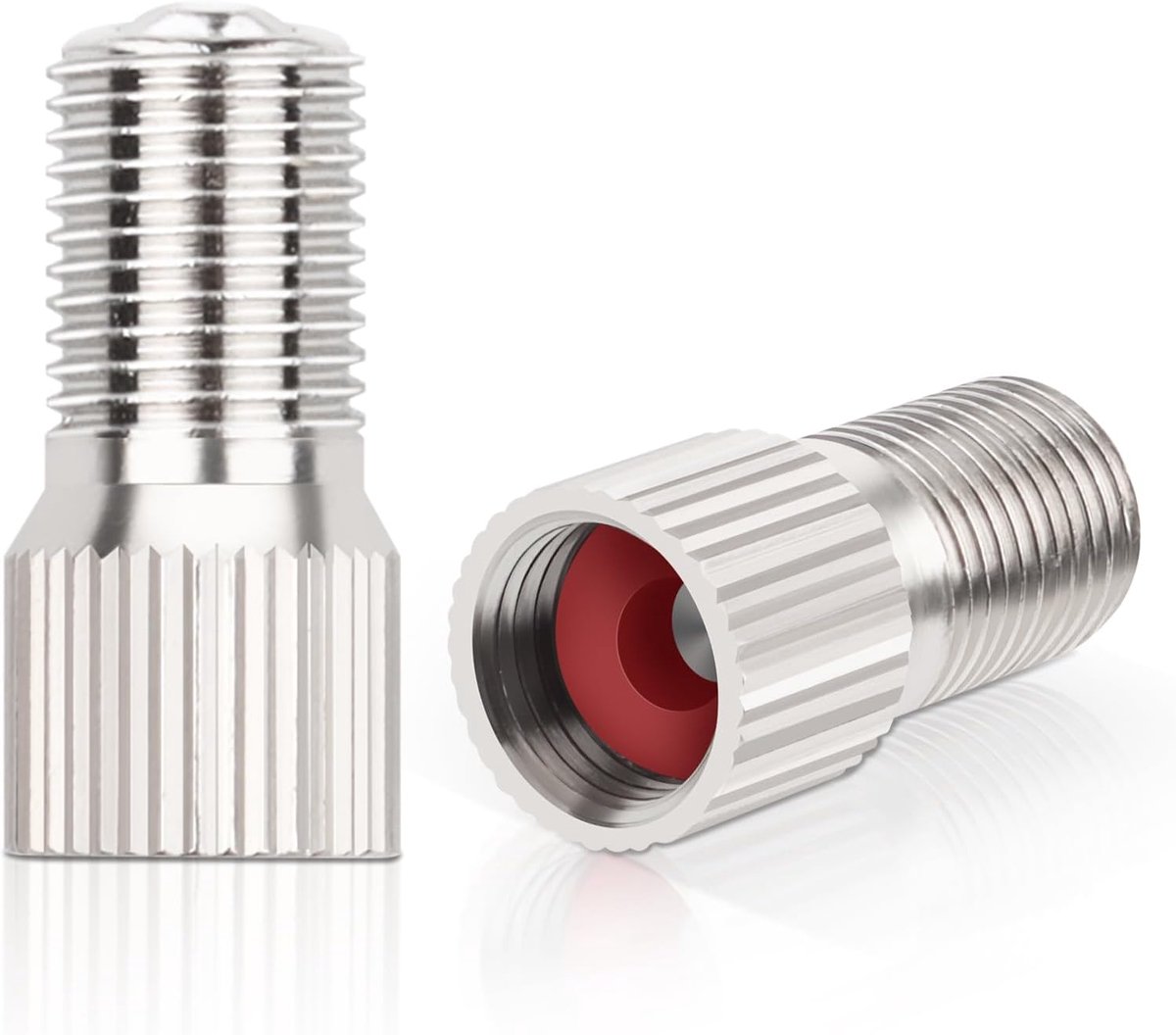 2 stuks ventielverlenging autoventiel, 19mm ventielverlengingen adapter koper autoventiel verlenging recht, autoventiel ventiel verlenging adapter voor scooter, auto, personenauto