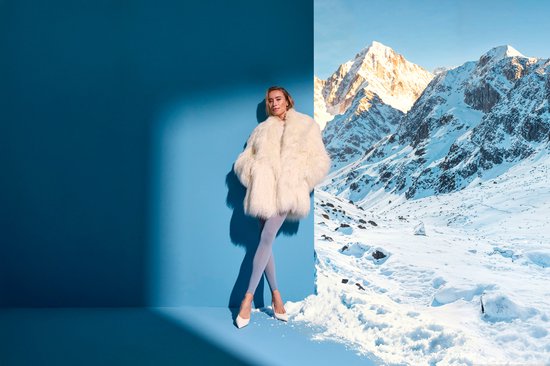 FALKE Pure Matt eenkleurig materiaal ondoorzichtig 50 DEN legging dames wit - maat M-L van Merkloos — afbeelding 2
