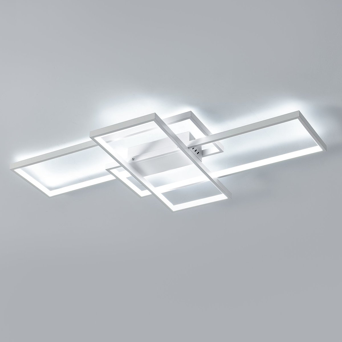 Riserva LED Plafondlamp Rechthoekig Wit Modern Minimalistisch Art Deco 64W 7200lm 6500K Koel Wit Ra80 220V Inclusief LED voor Woonkamer, Slaapkamer, Eetkamer