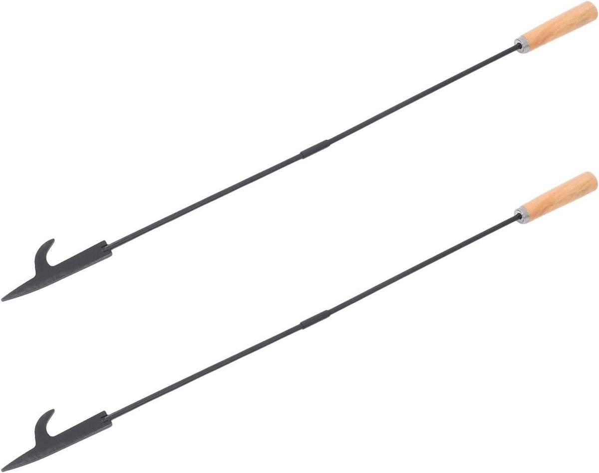 Vuurstokken Set - Haardpook Kampvuurpook - Vuur Beheren - Stevige Metalen Constructie - 83 cm Lengte - Zwart