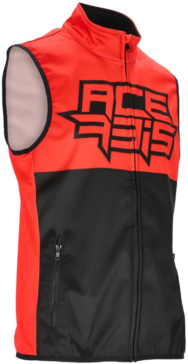 Acerbis Linear Softshell Zwart Rood Waterdicht Vest - Jas
