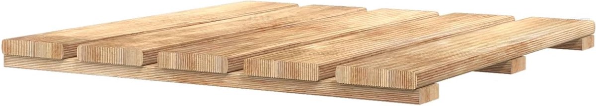 Terrastegels - Buiten vloer - Tuin opknappen - Groen geïmpregneerd - 50 x 50 cm - Bruin