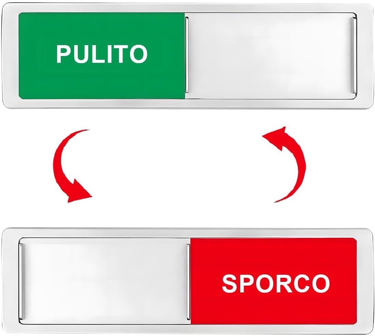 Magnetische indicator voor vuile en schone vaatwasser, handig voor keukenorganisatie en efficiënt gebruik van de vaatwasser