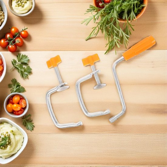 Pastamachine Crank - Deegroller Handvat - Zelf Pasta Maken - Metalen Schroefklem - 14.5 cm - Diverse kleuren — afbeelding 3