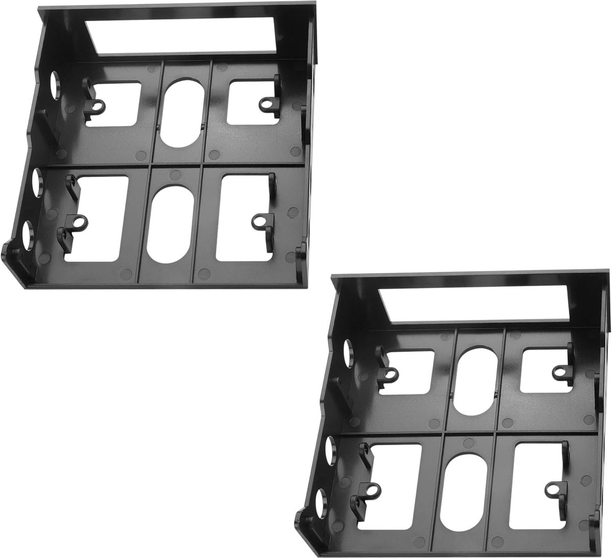 Opslagslot adapter 3.5" naar 5.25" bay 2PCS, harde schijf bracket voor desktop PC, HDD montage en bevestiging