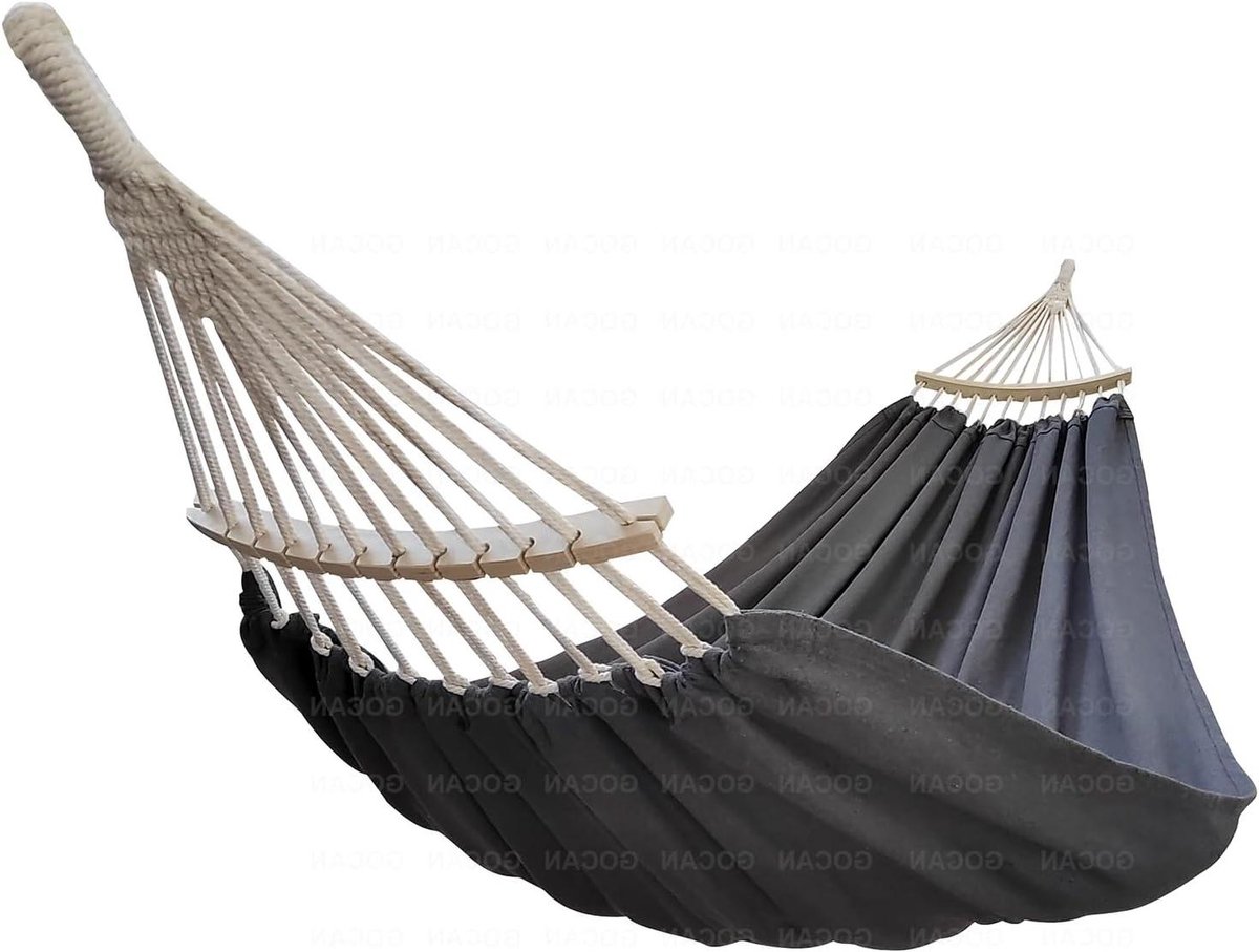 Hangmat 2 personen - Dubbele hangmat - Ontspannen in de tuin - Extra brede canvas stof