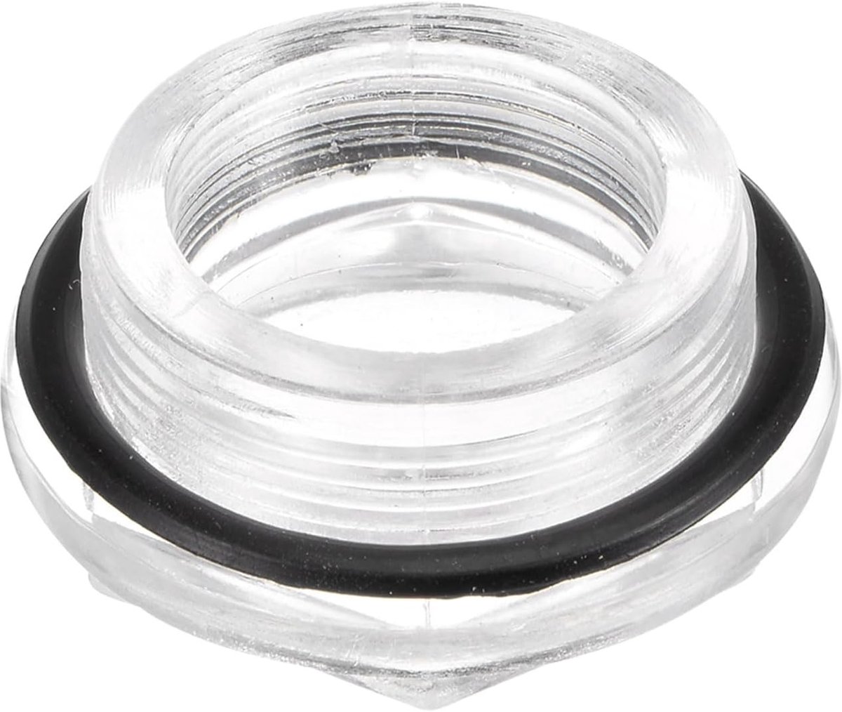 Glazen oliecontrolelampje, luchtcompressor, M36 x 1,5 mm, niveau-indicator met schroefdraad, mannelijke olie-indicator, zeskantkop, kunststof O-ring voor armaturen, luchtcompressor,