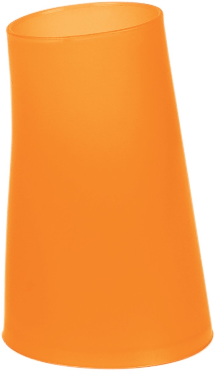 Spirella Tandenborstelhouder Beker - Tumbler Badkamer - Tandpasta Houder - Frosty Orange - 8 x 12,5 cm