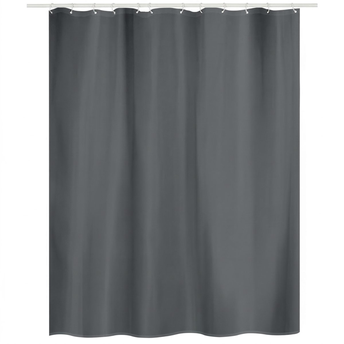MSV Douchegordijn 120x200 cm - Antraciet Polyester Douchegordijn Waterafstotend en Sneldrogend voor Douche en Bad