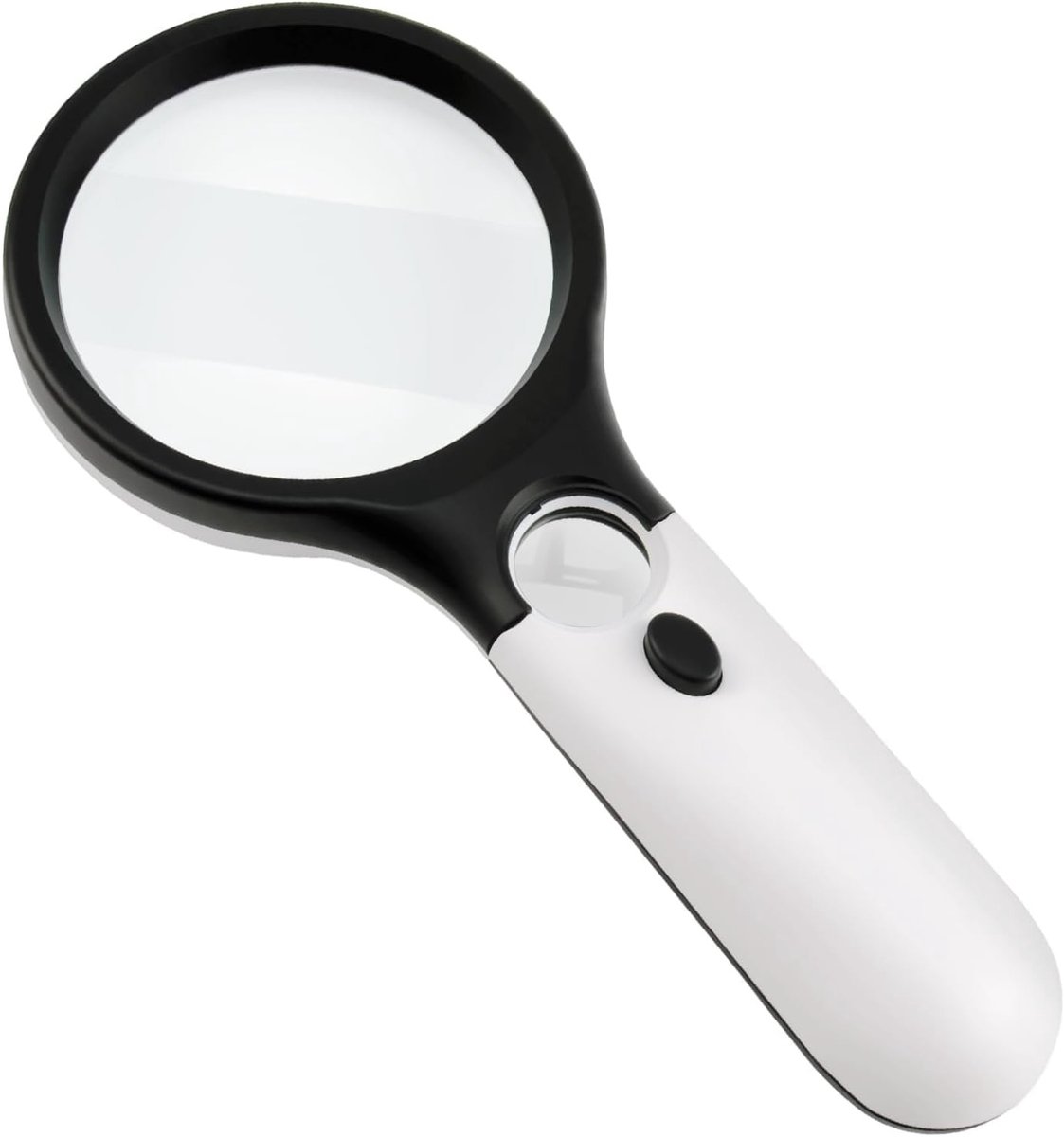 Vergrootglas met LED-licht - Transparant - 3x en 45x vergroting - Duurzaam en Krasbestendig - Voor Lezen en Handwerk