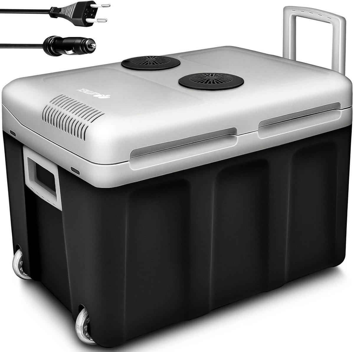 Elektrische Koelbox - Mini Koelkast Koel en Warmhoudbox - Kamperen en Reizen - Met Wieltjes en Eco Stand