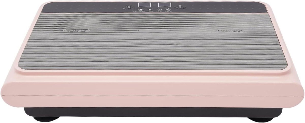Trilplaat - Vibratieplatform Fitnessapparaat - Thuis trainen - 99 trillingsniveaus - 54 x 33 x 12 cm - Roze