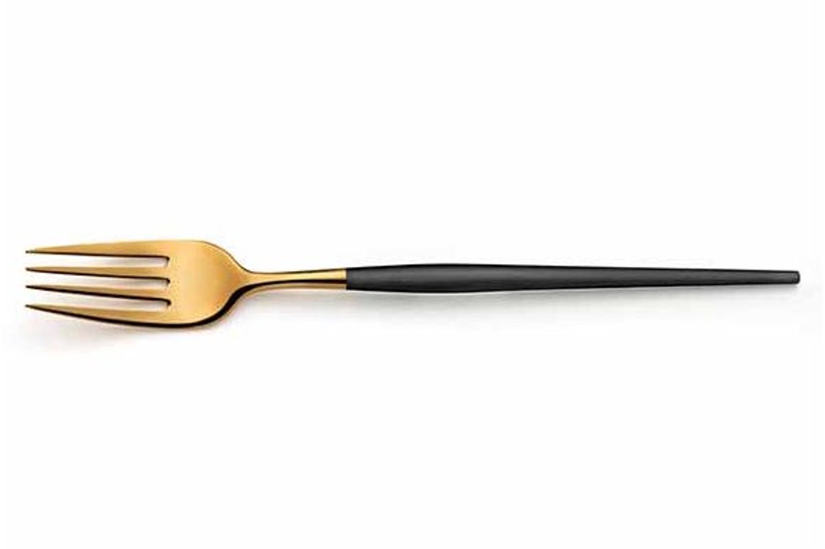 Soprano Black-gold Tafelvork L20,3cm