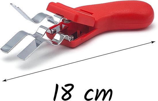 bloemstekelverwijderaar voor bloemisten, met golvende messen van metaal, ergonomische handgreep en steelbescherming, perfect gereedschap voor bloemen en tuinieren — afbeelding 2